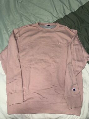 Champion Men's Pale Pink Crewneck Sweatshirt